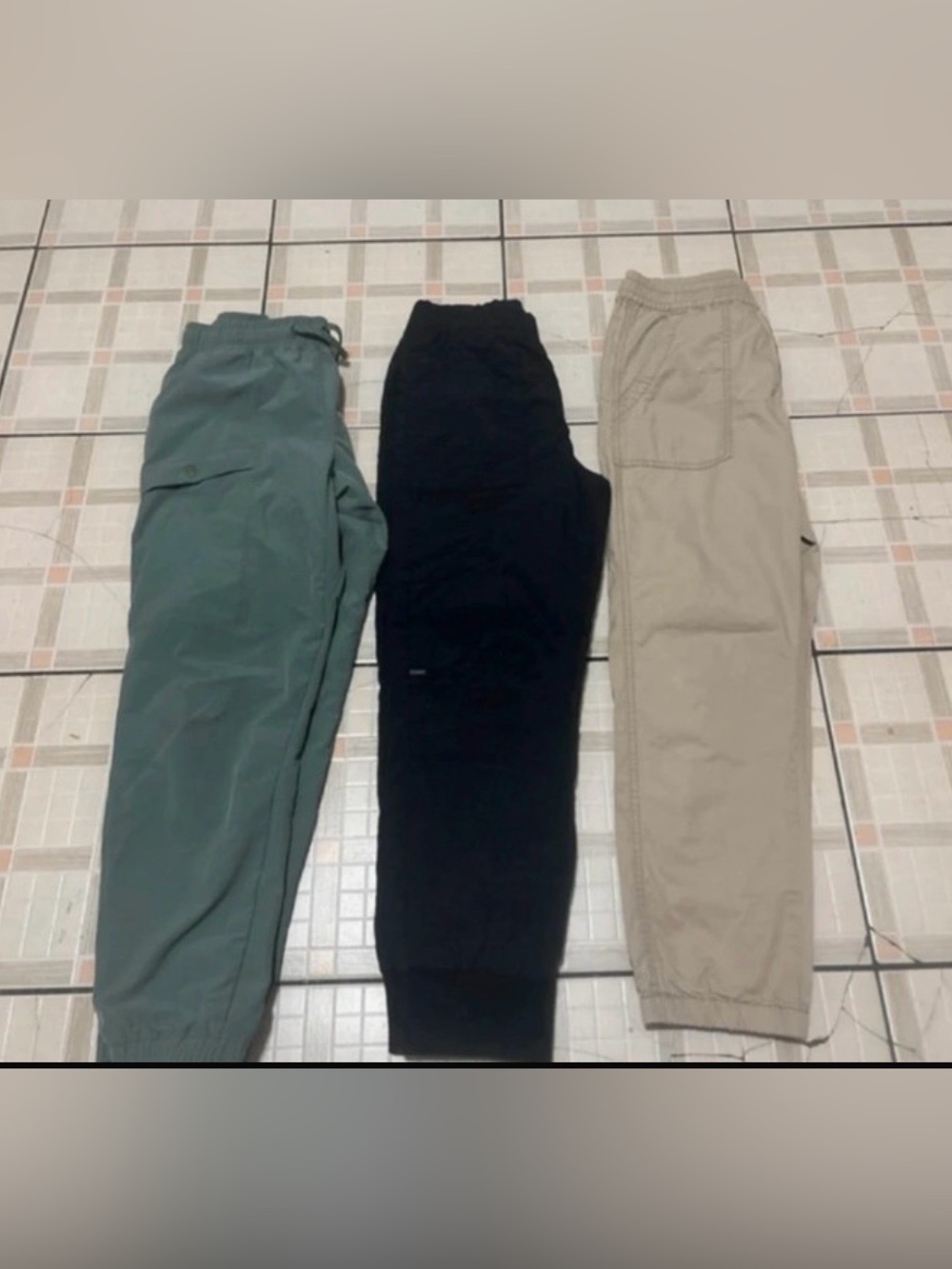 Kids fleece Jogger Pants - Casual Elastic Waist 3 pcs size L/XL